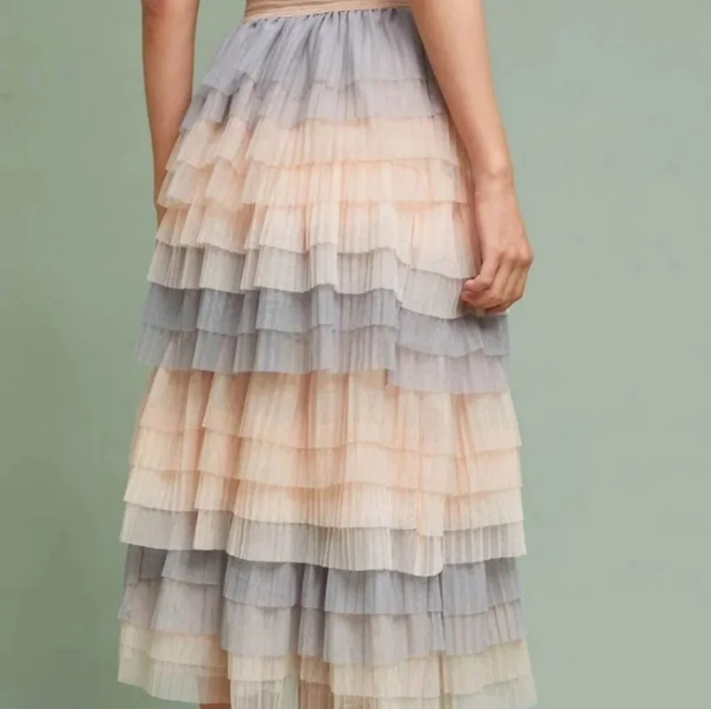 Anthropologie Eva Franco Cake Tiered Tulle Skirt - Picture 2 of 4